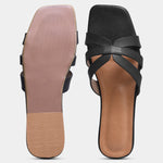 Load image into Gallery viewer, Peek Supermodel Black Casual Slippers
