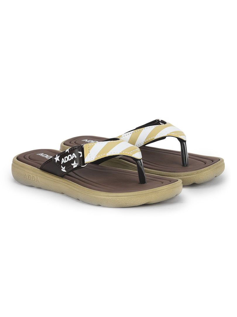 ADDA KIA-1 Stripes Thong Flip-flop For Women