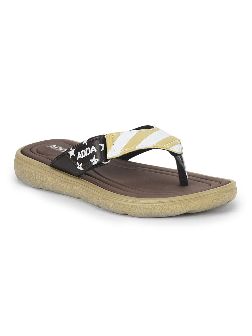 ADDA KIA-1 Stripes Thong Flip-flop For Women