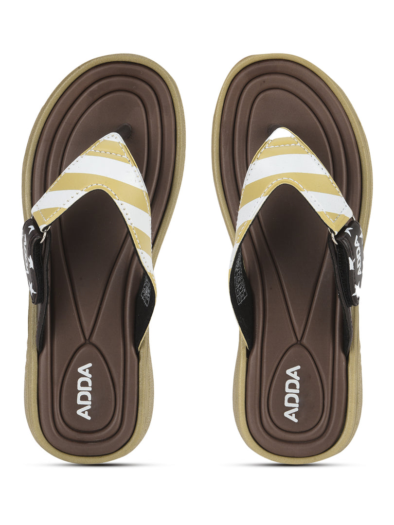 ADDA KIA-1 Stripes Thong Flip-flop For Women