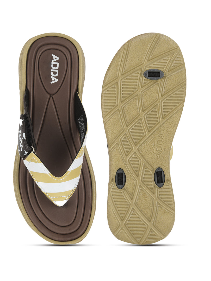 ADDA KIA-1 Stripes Thong Flip-flop For Women