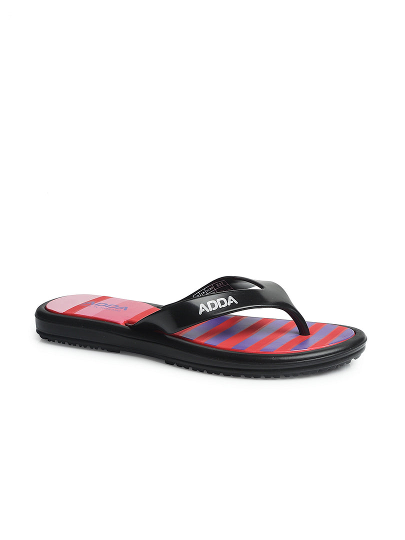 ADDA MIST Stripes Thong Flip-flop For Women