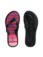 Load image into Gallery viewer, ADDA MIST Stripes Thong Flip-flop For Women
