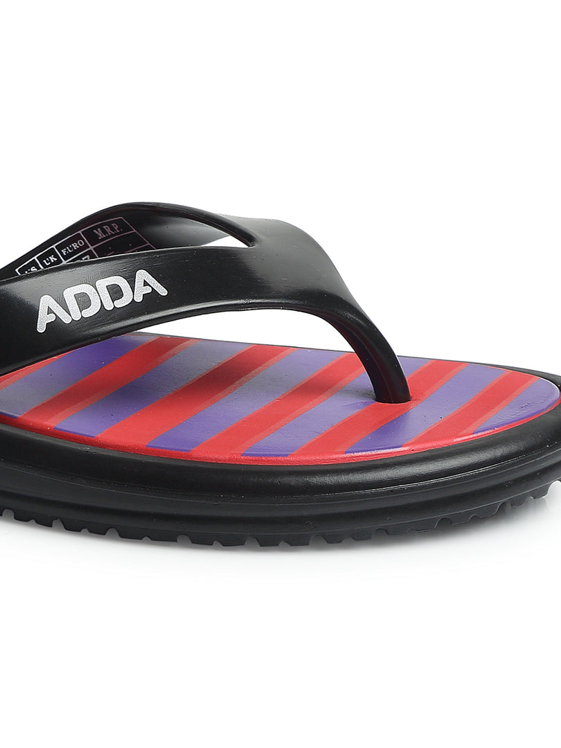 ADDA MIST Stripes Thong Flip-flop For Women