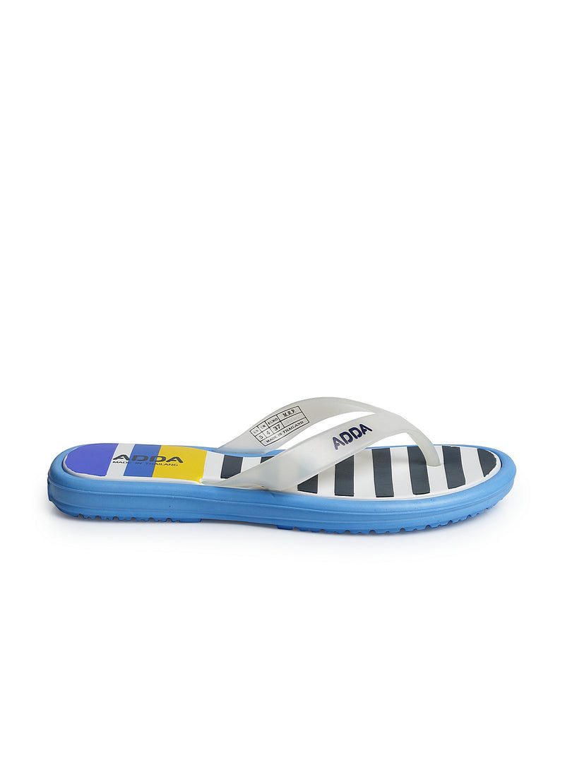 ADDA MIST Stripes Thong Flip-flop For Women