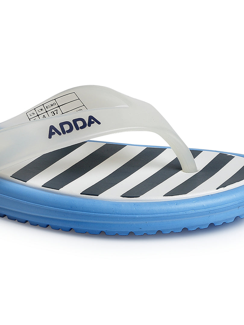 ADDA MIST Stripes Thong Flip-flop For Women