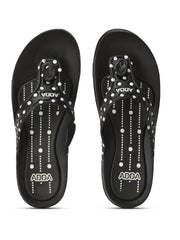 ADDA POLKA Polka-dot Thong Flip-flop For Women