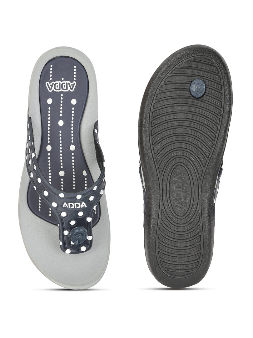 ADDA POLKA Polka-dot Thong Flip-flop For Women