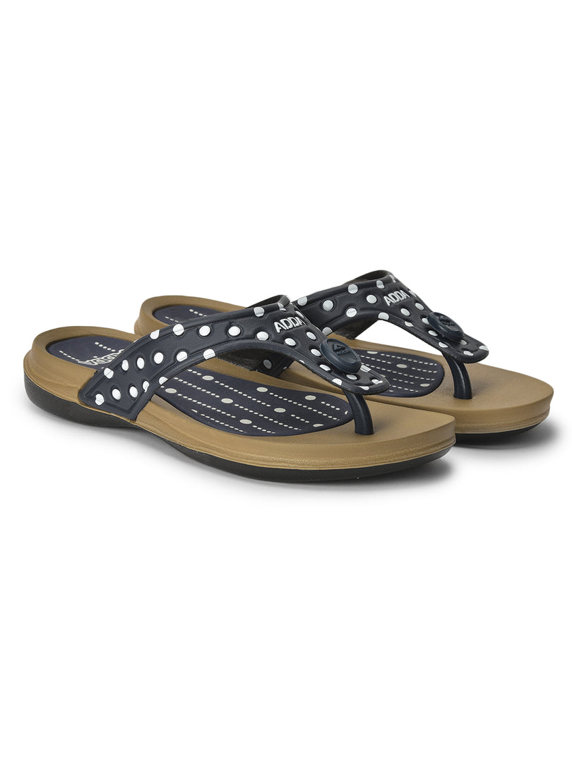 ADDA POLKA Polka-dot Thong Flip-flop For Women