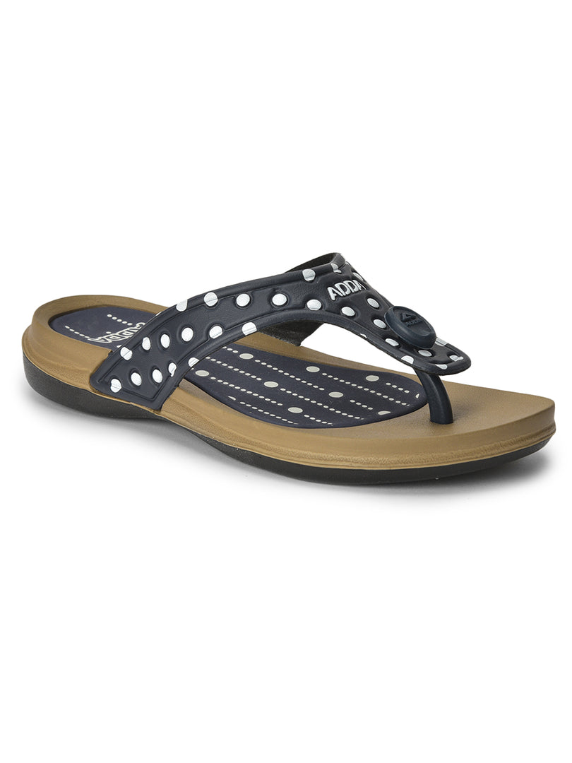 ADDA POLKA Polka-dot Thong Flip-flop For Women