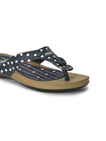 Load image into Gallery viewer, ADDA POLKA Polka-dot Thong Flip-flop For Women
