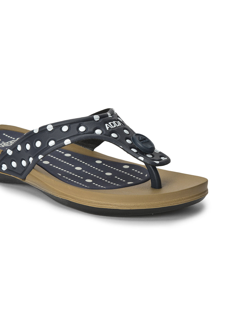 ADDA POLKA Polka-dot Thong Flip-flop For Women