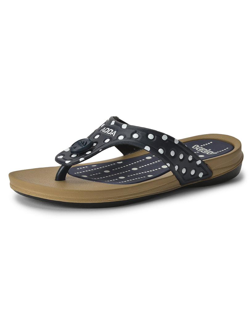 ADDA POLKA Polka-dot Thong Flip-flop For Women