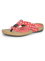 Load image into Gallery viewer, ADDA POLKA Polka-dot Thong Flip-flop For Women
