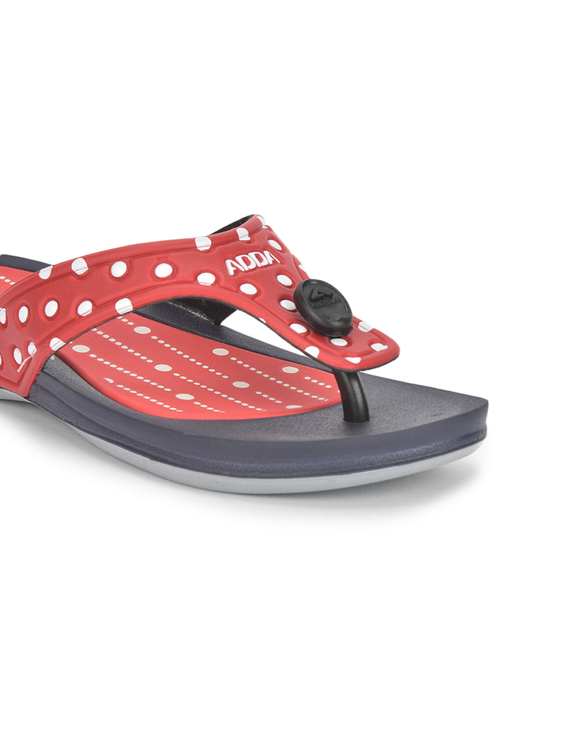 ADDA POLKA Polka-dot Thong Flip-flop For Women