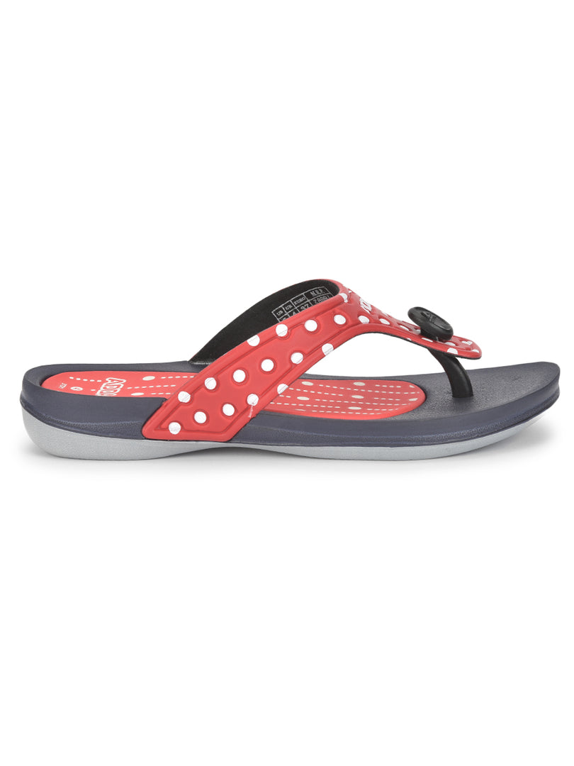 ADDA POLKA Polka-dot Thong Flip-flop For Women