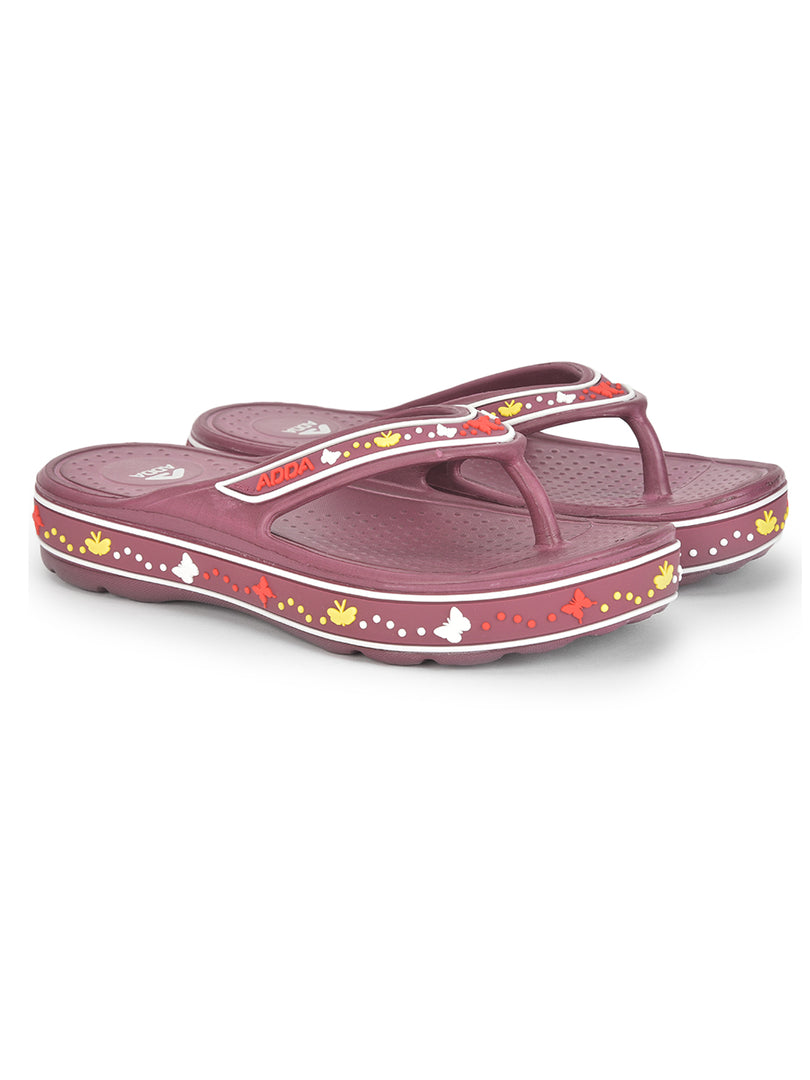 ADDA QUEEN-1 Geometric Thong Flip-flop For Women
