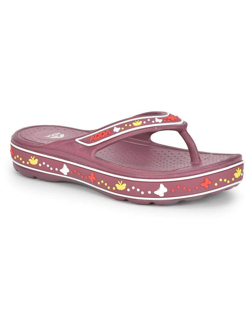 ADDA QUEEN-1 Geometric Thong Flip-flop For Women