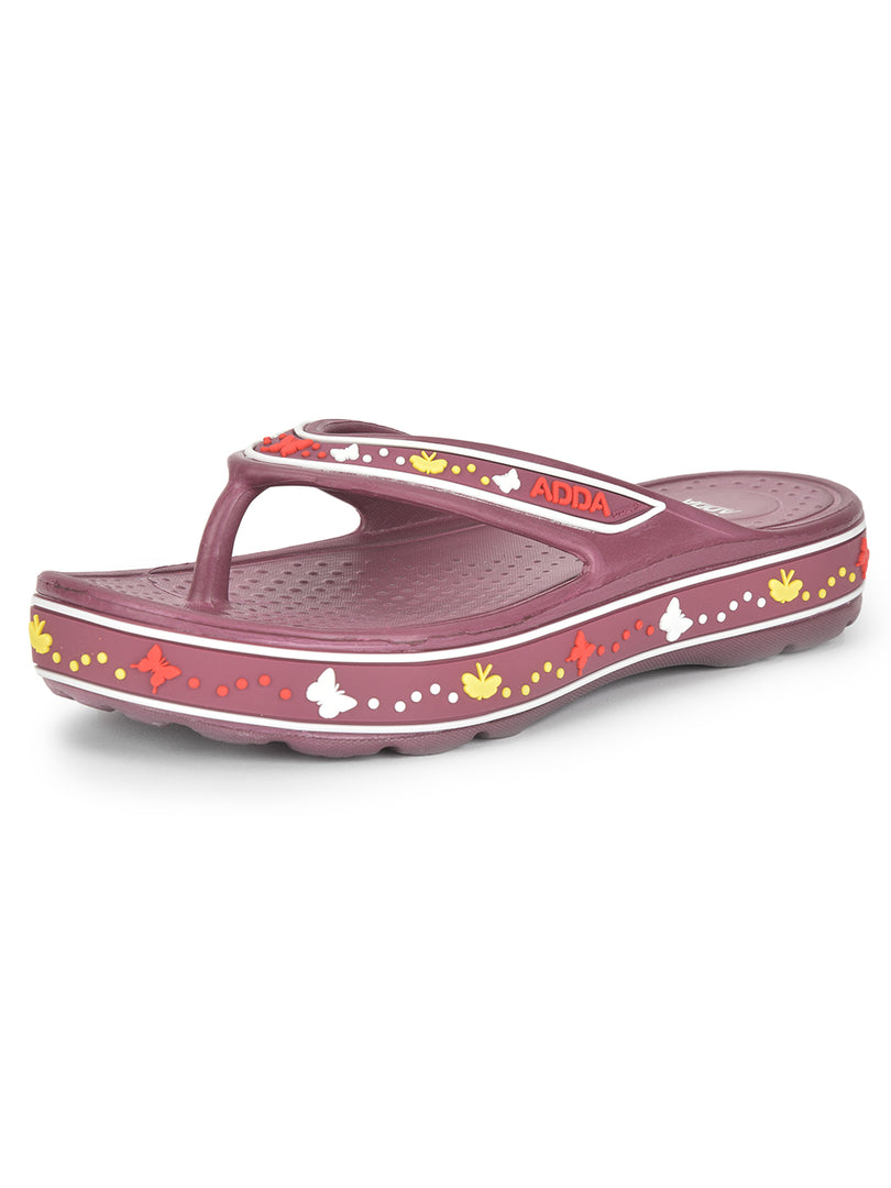 ADDA QUEEN-1 Geometric Thong Flip-flop For Women