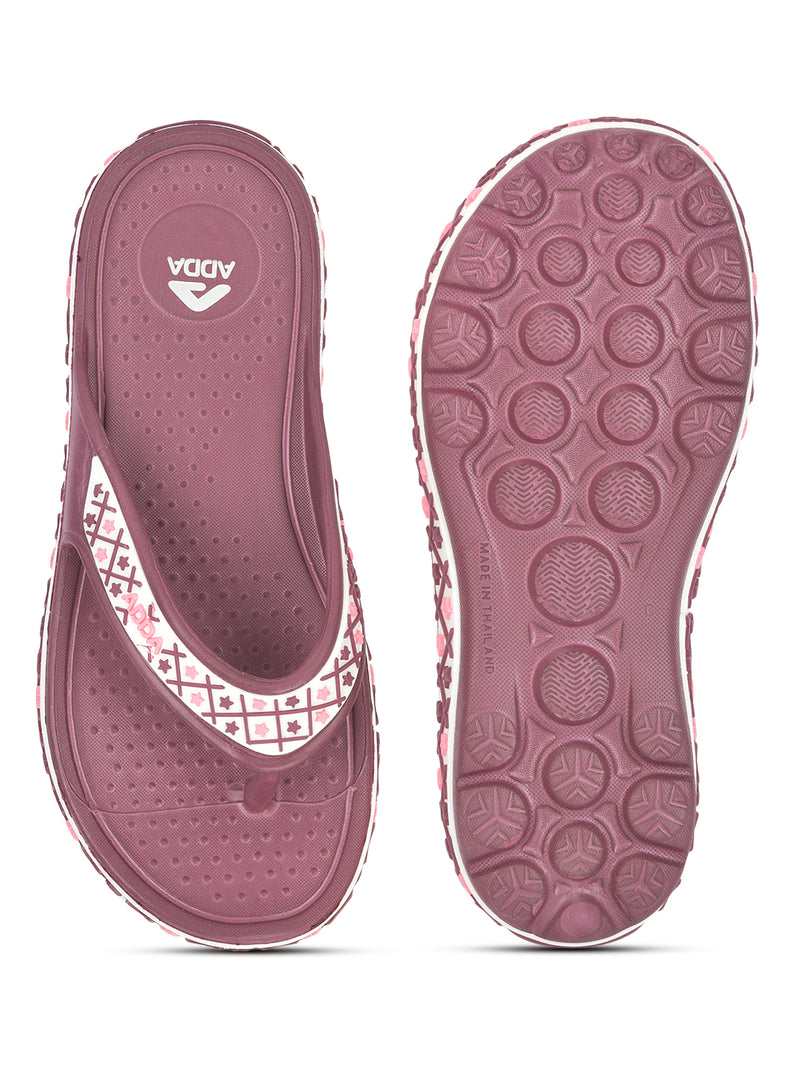 ADDA QUEEN-2 Geometric Thong Flip-flop For Women