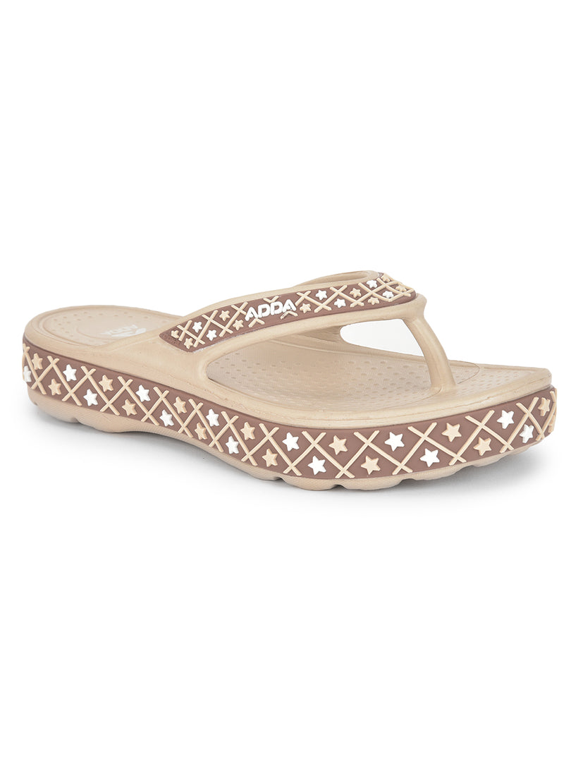 ADDA QUEEN-2 Geometric Thong Flip-flop For Women