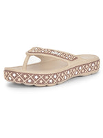 Load image into Gallery viewer, ADDA QUEEN-2 Geometric Thong Flip-flop For Women
