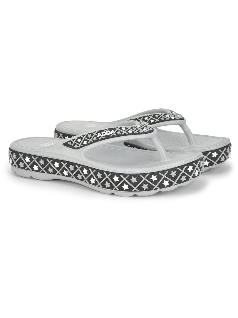 ADDA QUEEN-2 Geometric Thong Flip-flop For Women
