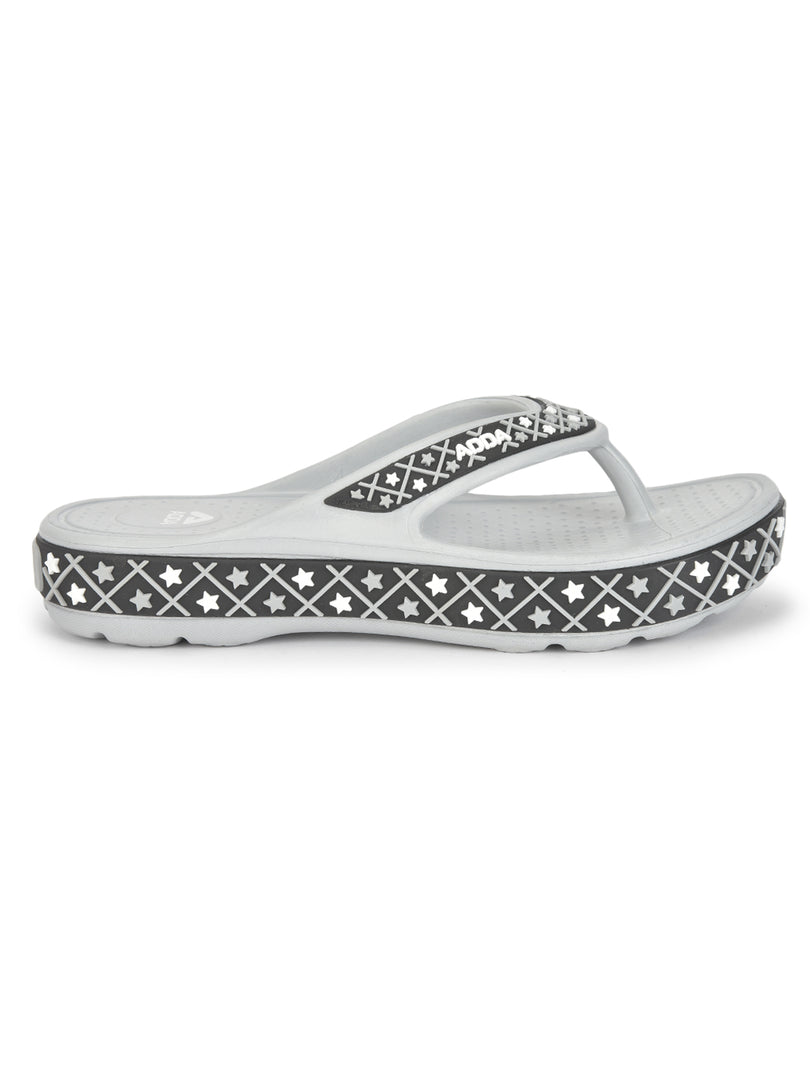 ADDA QUEEN-2 Geometric Thong Flip-flop For Women