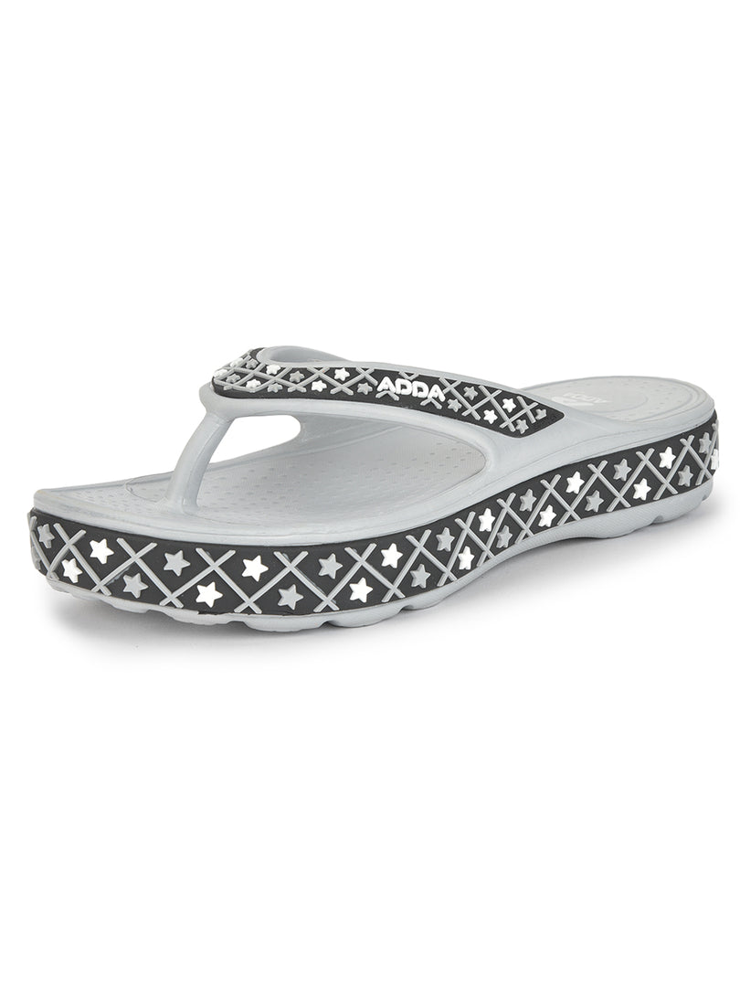 ADDA QUEEN-2 Geometric Thong Flip-flop For Women