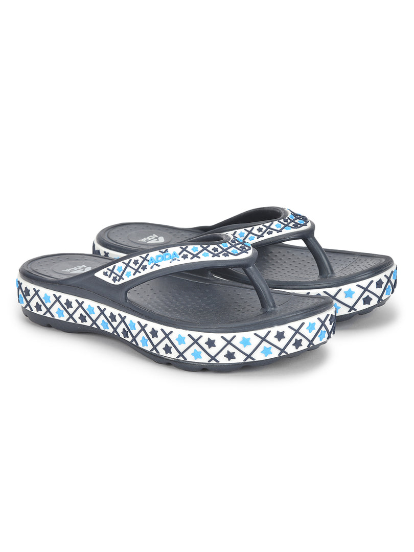 ADDA QUEEN-2 Geometric Thong Flip-flop For Women