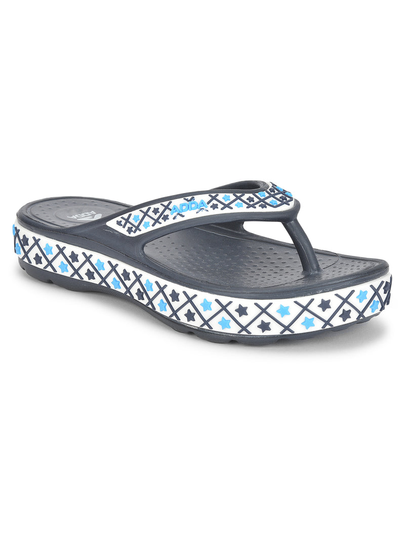ADDA QUEEN-2 Geometric Thong Flip-flop For Women