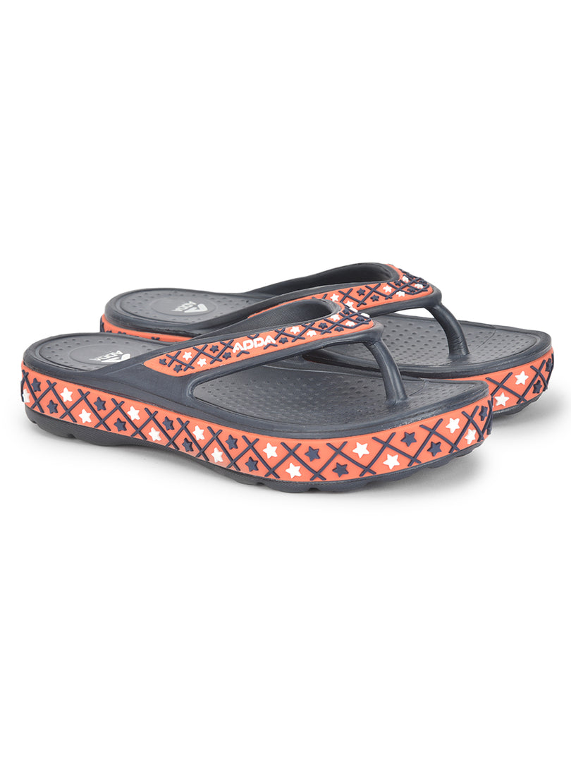 ADDA QUEEN-2 Geometric Thong Flip-flop For Women