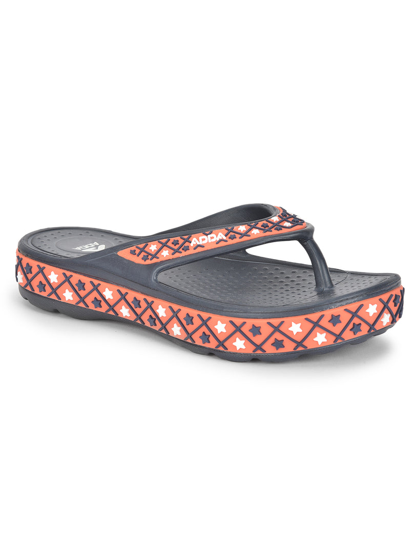 ADDA QUEEN-2 Geometric Thong Flip-flop For Women