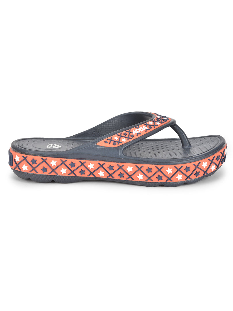 ADDA QUEEN-2 Geometric Thong Flip-flop For Women