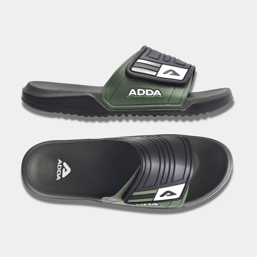 ADDA TRIBER-333 Self Design Slide For Men