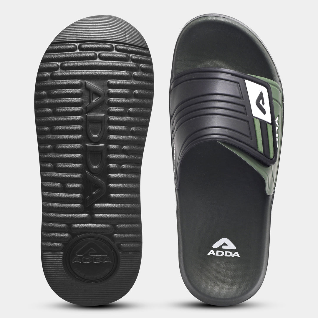 ADDA TRIBER-333 Self Design Slide For Men