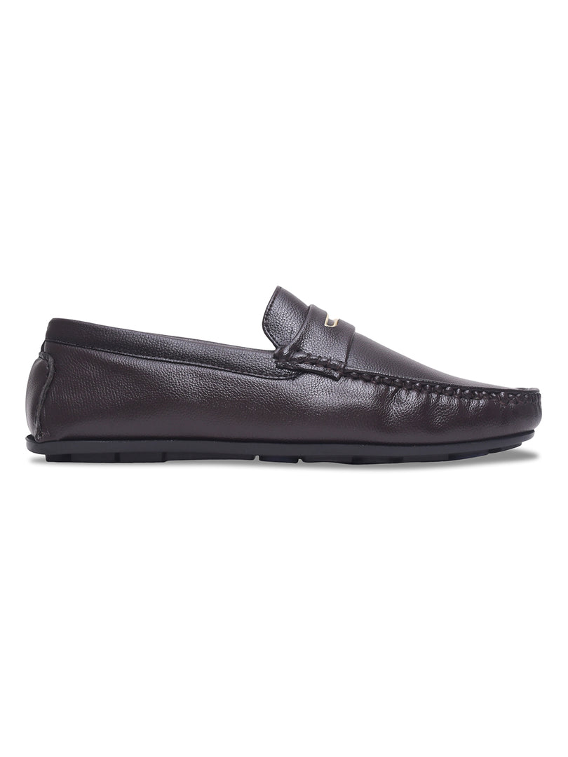 WAVEWALKER AERO Men Beige Faux Leather Slip-On Loafers