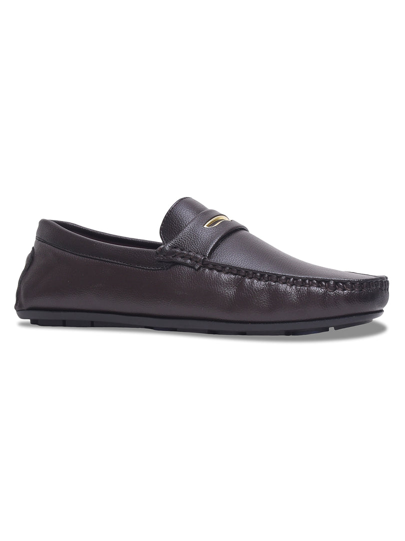 WAVEWALKER AERO Men Beige Faux Leather Slip-On Loafers