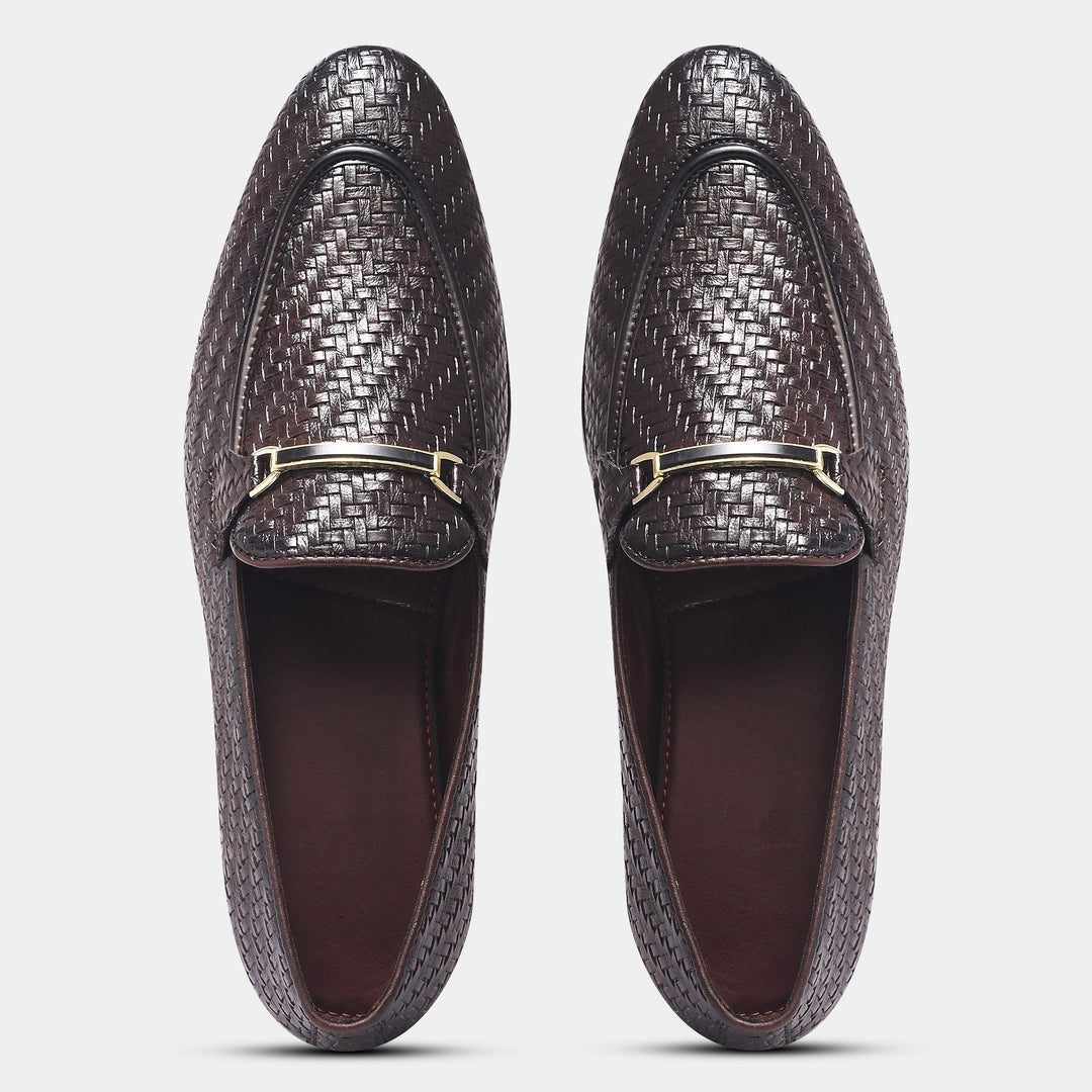 WAVEWALKER Blaze Handcrafted Woven Penny Loafers For Men