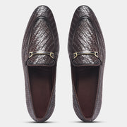 WAVEWALKER Blaze Handcrafted Woven Penny Loafers For Men