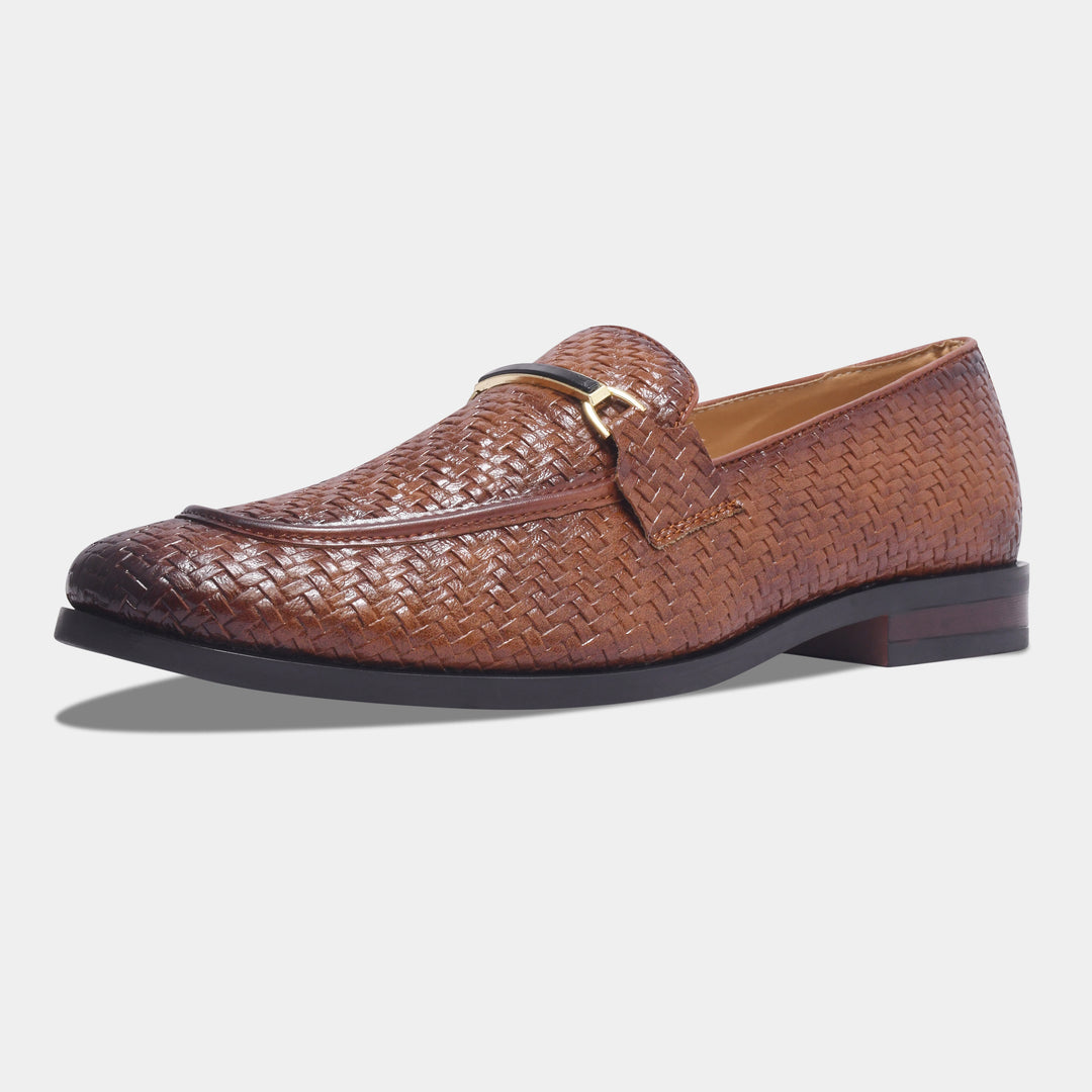 WAVEWALKER Blaze Handcrafted Woven Penny Loafers For Men