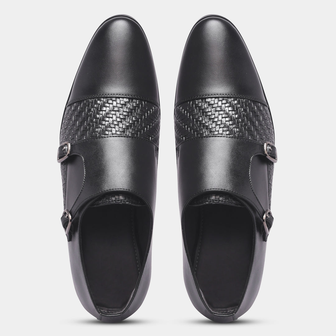 WAVEWALKER Steel Polished & Bold Double Monk Strap For Men