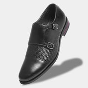 WAVEWALKER Steel Polished & Bold Double Monk Strap For Men