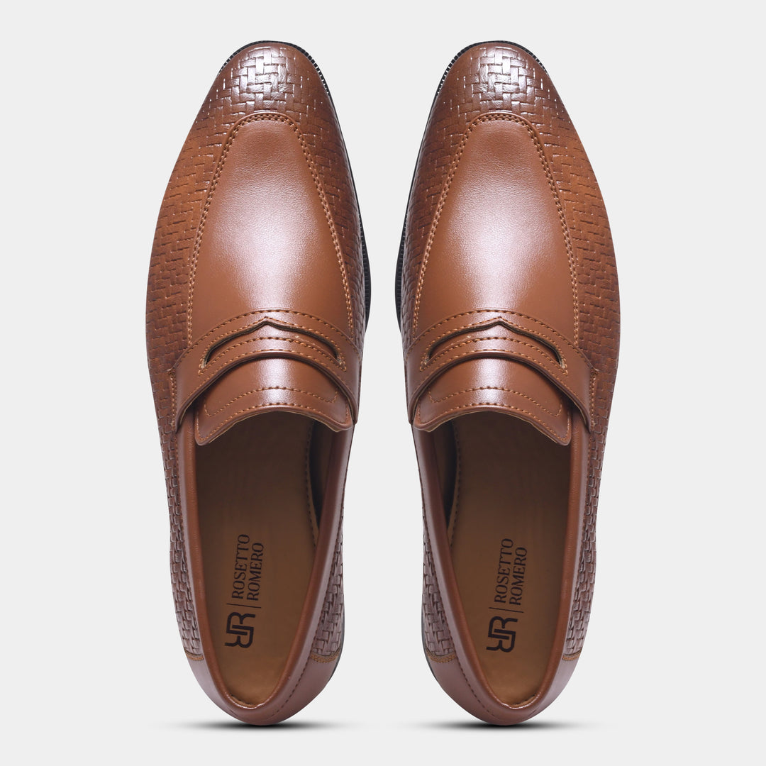 WAVEWALKER Vanguard Premium Woven Penny Loafers For Men