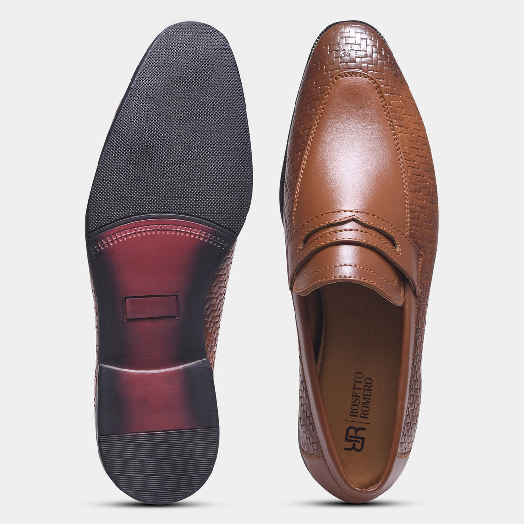 WAVEWALKER Vanguard Premium Woven Penny Loafers For Men