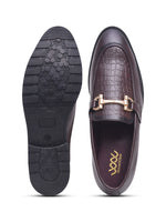 Load image into Gallery viewer, WAVEWALKER WOOD Men Black Faux Leather Slip-On Loafers