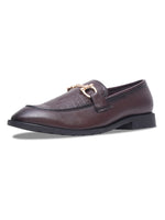 Load image into Gallery viewer, WAVEWALKER WOOD Men Black Faux Leather Slip-On Loafers
