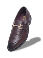 Load image into Gallery viewer, WAVEWALKER WOOD Men Black Faux Leather Slip-On Loafers
